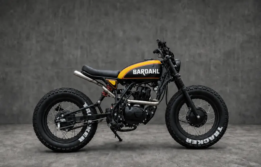 Moto tracker Zero Customs com pintura Bardahl