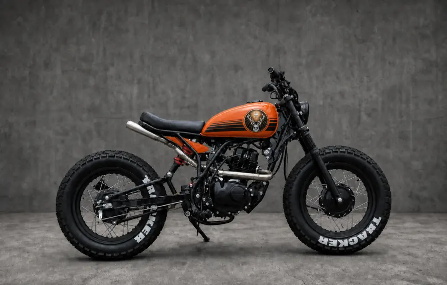 Moto tracker Zero Customs com pintura Jägermeister