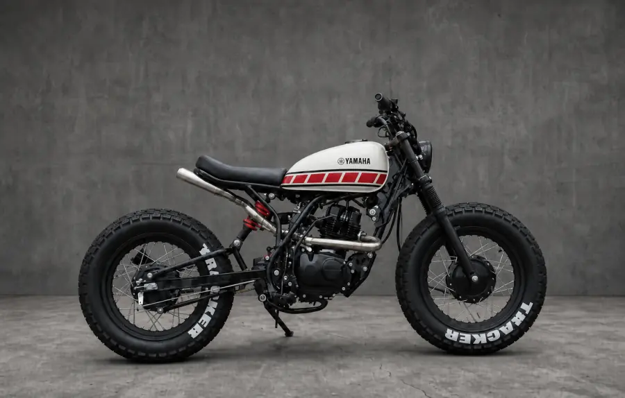 Moto tracker Zero Customs com pintura Yamaha